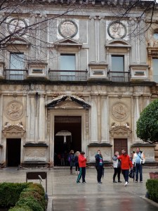 This is the palace of Charles V, Grandson of Isabelle and Ferdinand.