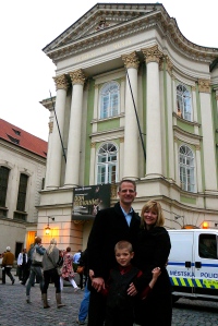 In front of the Estates Theater.