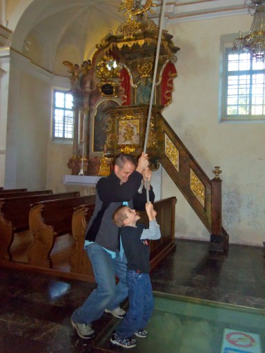 We rang the church bell!