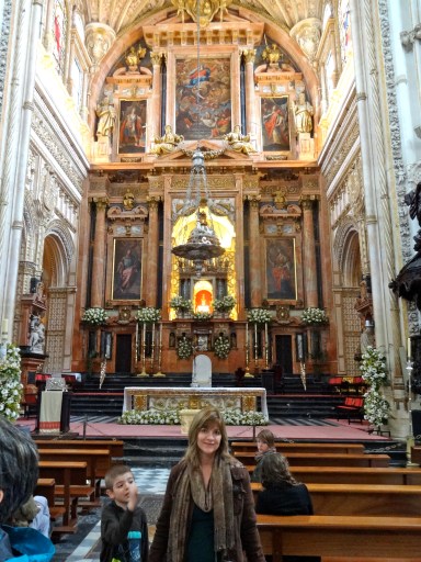 But there's a big cathedral that pops out of the middle of the mosque!