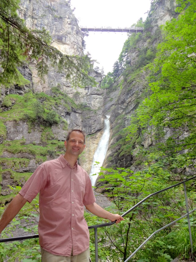 Notice the bridge above Andy. We are about halfway to the bridge at this point.