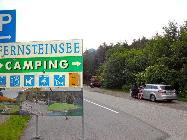 We stopped here to snap a few quick photos.  Notice the camping photos at the 