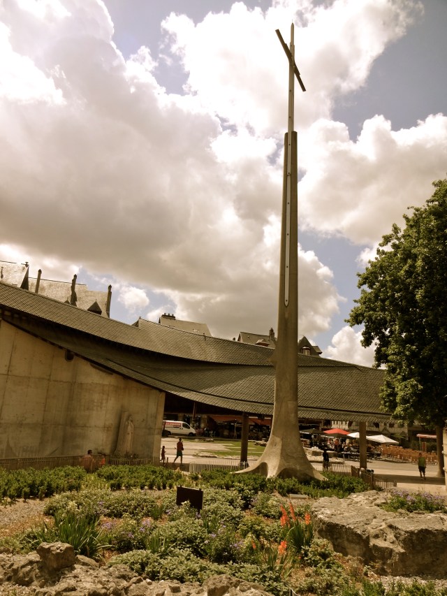 The memorial to Joan of Arc.  There's a strange looking church next to it, but we didn't go inside.