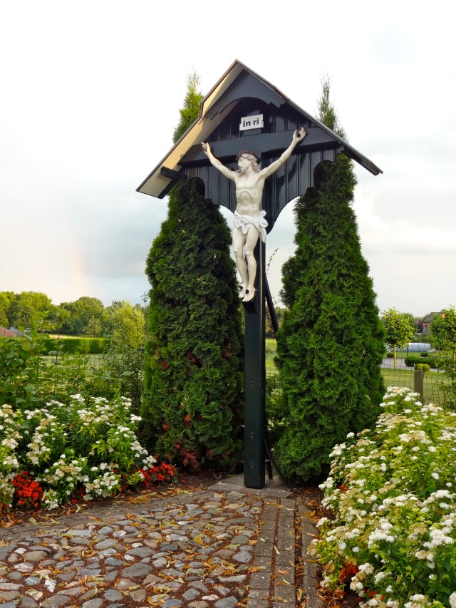 We drove into the little town; I think it was called Mesch.