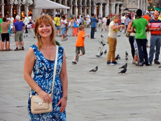 July 2013: Nate still loves chasing pigeons...look behind me!