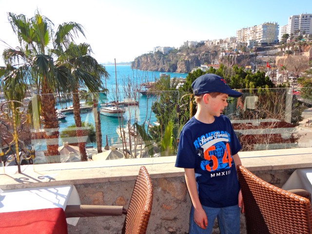 What view? Our oblivious 9-year-old:)