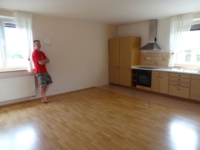 Good-bye living room and kitchen!