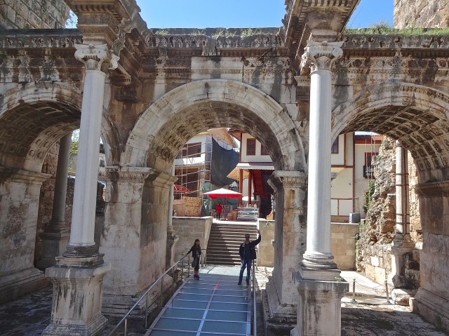 Hadrian's Gate....built in honor of Emperor Hadrian's visit here in the 100's.