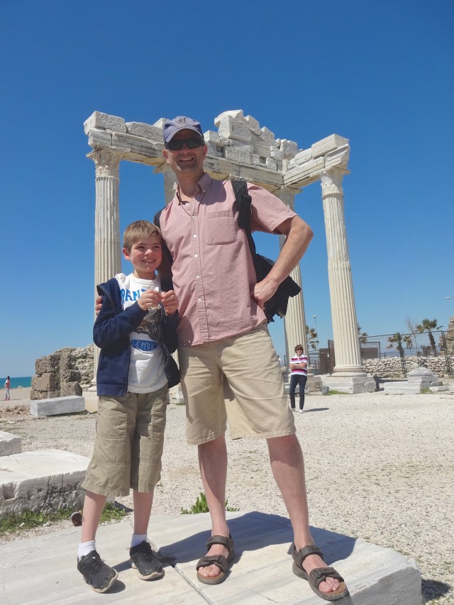 Side, a lovely sea side town with fascinating Roman ruins and a long sandy beach.