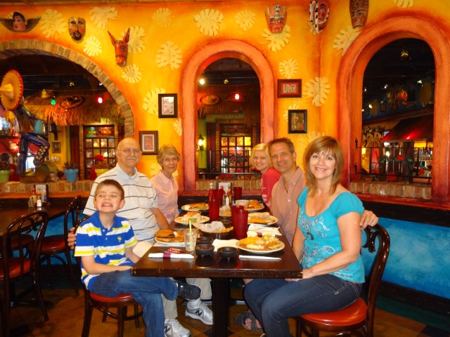 We went out for Mexican food for my birthday!